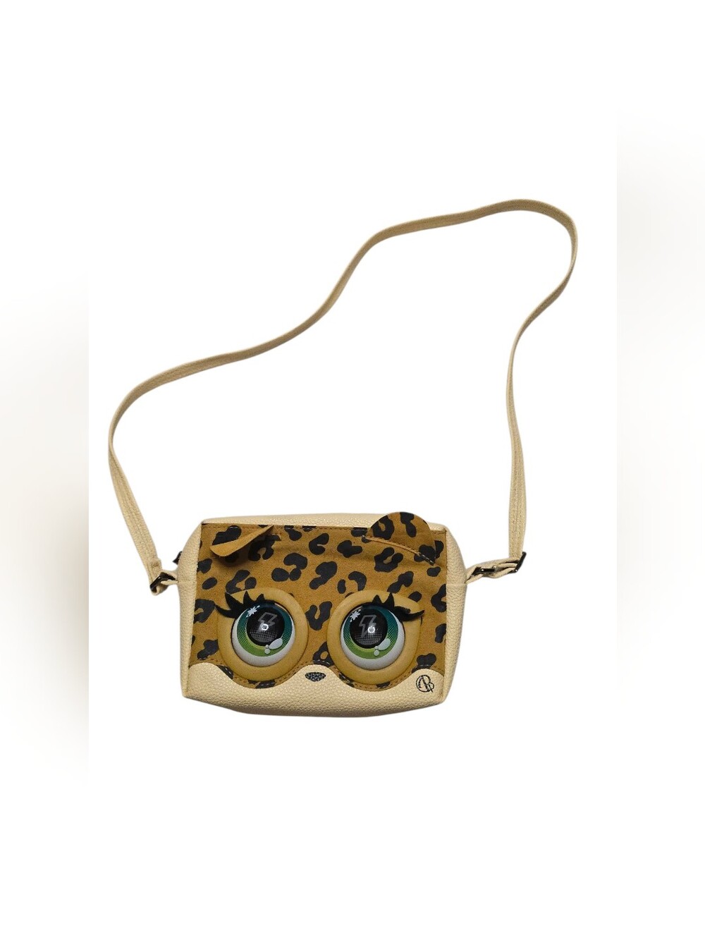 Purse Pets Leopard Cheetah Print Interactive Pet Crossbody Purse Blinking Eyes